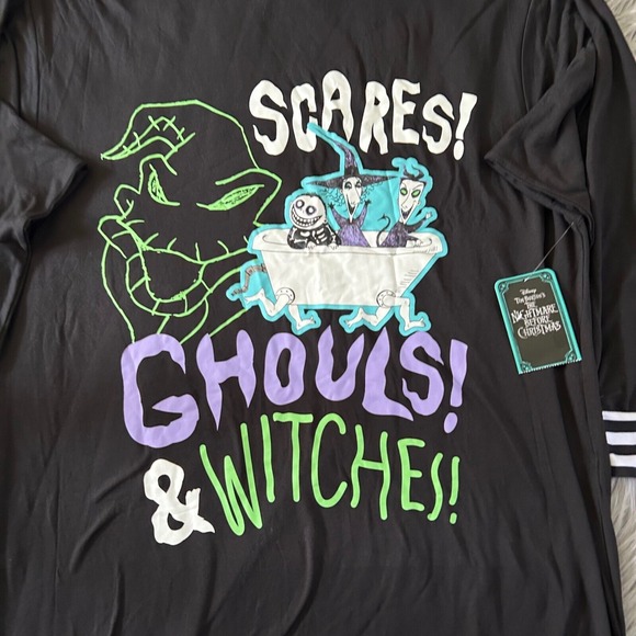 The Nightmare Before Christmas Pajama Shirt Women's Size XS Nightgown Sleepshirt - Picture 2 of 6